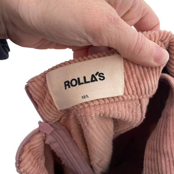 Rolla's Light pink Corduroy Admiral Cross back Jumpsuit - 12 - Picture 9 of 9